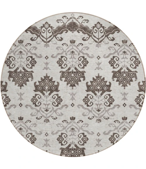 Addison Chantille ACN759-Chocolate 8 ft. X 8 ft. Round Rug
