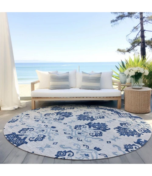 Addison Chantille ACN759-Navy 8 ft. X 8 ft. Round Rug