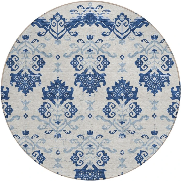 Addison Chantille ACN759-Navy 8 ft. X 8 ft. Round Rug