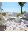 Addison Chantille ACN759-Purple 8 ft. X 8 ft. Round Rug