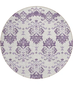 Addison Chantille ACN759-Purple 8 ft. X 8 ft. Round Rug