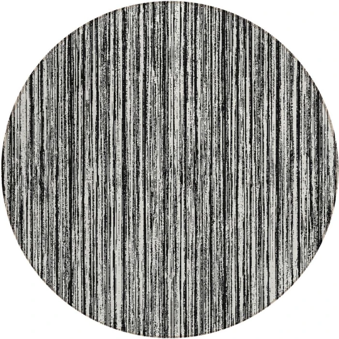 Addison Chantille ACN760-Black 8 ft. X 8 ft. Round Rug