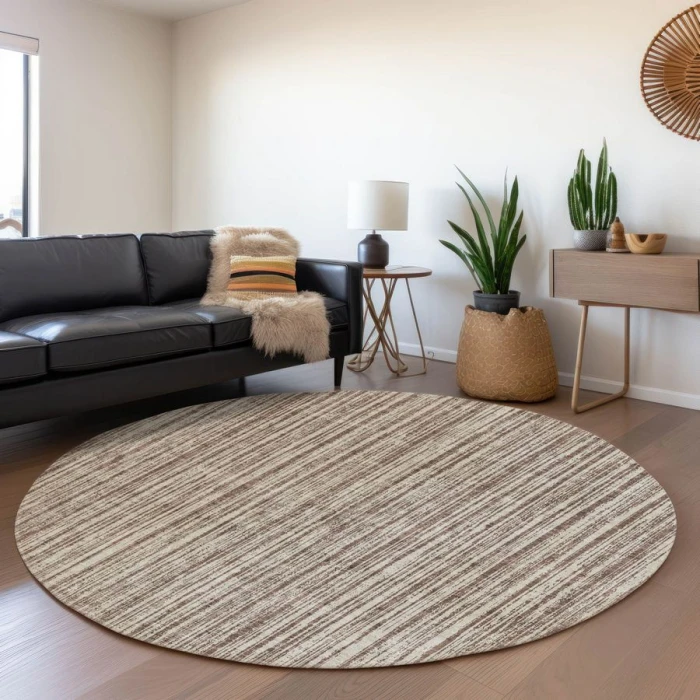Addison Chantille ACN760-Brown 8 ft. X 8 ft. Round Rug