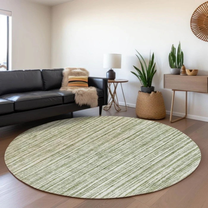 Addison Chantille ACN760-Green 8 ft. X 8 ft. Round Rug