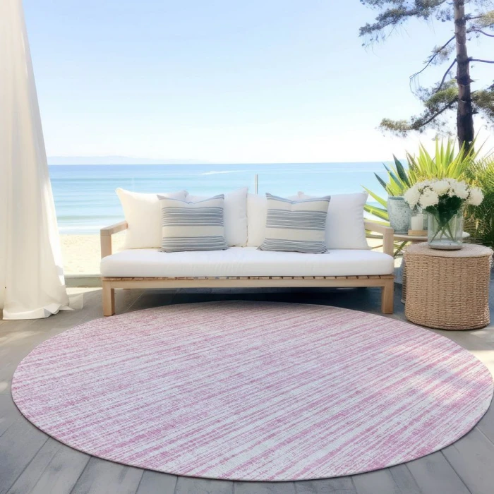 Addison Chantille ACN760-Pink 8 ft. X 8 ft. Round Rug