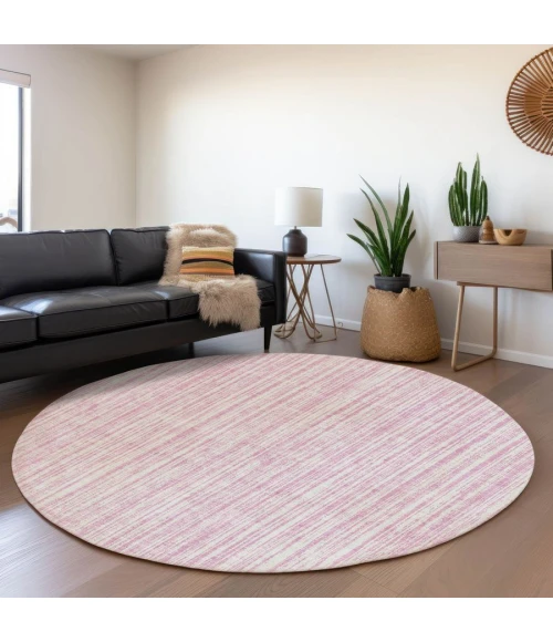 Addison Chantille ACN760-Pink 8 ft. X 8 ft. Round Rug