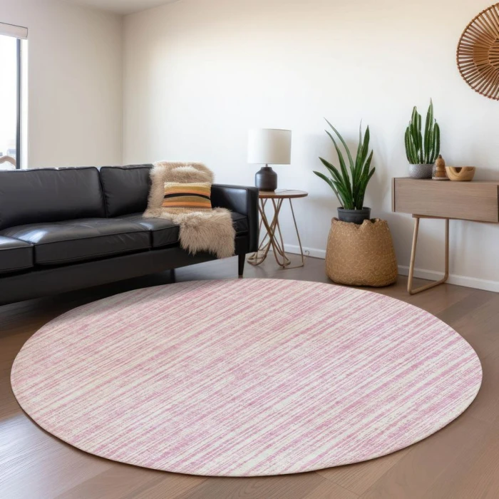 Addison Chantille ACN760-Pink 8 ft. X 8 ft. Round Rug