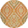 Addison Chantille ACN761-Orange 8 ft. X 8 ft. Round Rug