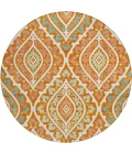 Addison Chantille ACN761-Orange 8 ft. X 8 ft. Round Rug