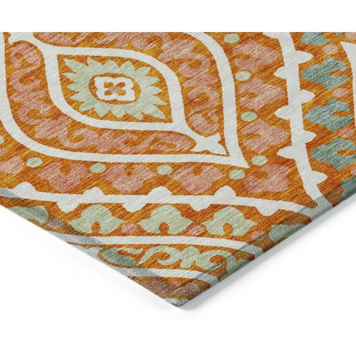 Addison Chantille ACN761-Orange 8 ft. X 8 ft. Round Rug
