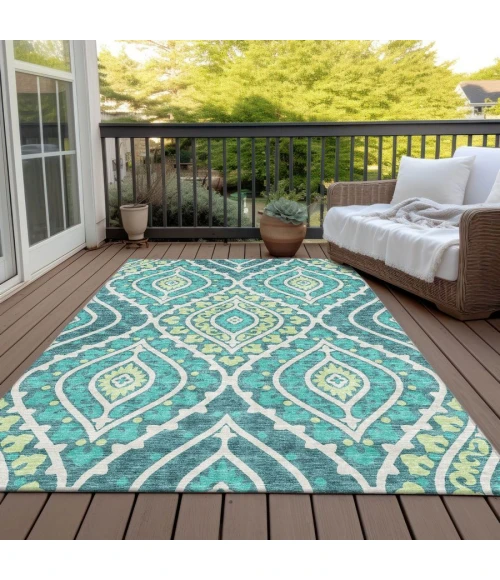 Addison Chantille ACN761-Teal 10 ft. X 14 ft. Rectangle Rug