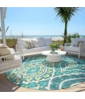 Addison Chantille ACN761-Teal 8 ft. X 8 ft. Round Rug