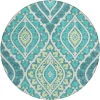 Addison Chantille ACN761-Teal 8 ft. X 8 ft. Round Rug