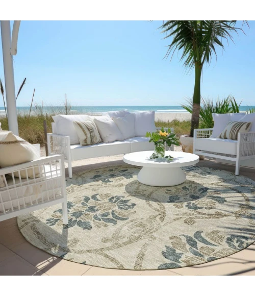 Addison Chantille ACN762-Beige 8 ft. X 8 ft. Round Rug