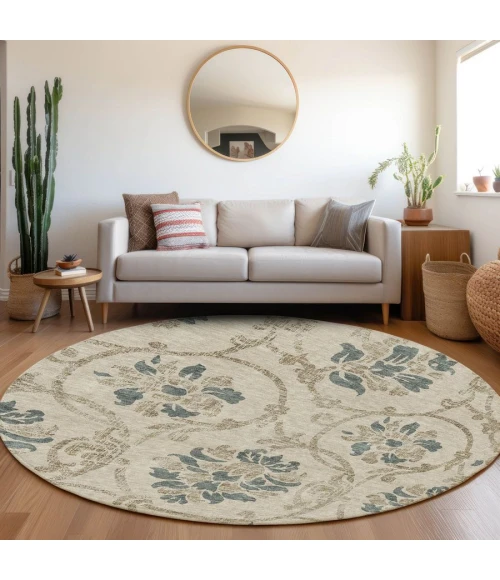Addison Chantille ACN762-Beige 8 ft. X 8 ft. Round Rug