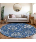 Addison Chantille ACN762-Blue 8 ft. X 8 ft. Round Rug