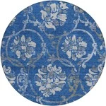 Addison Chantille ACN762-Blue 8 ft. X 8 ft. Round Rug