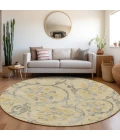 Addison Chantille ACN762-Gold 8 ft. X 8 ft. Round Rug