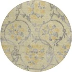 Addison Chantille ACN762-Gold 8 ft. X 8 ft. Round Rug