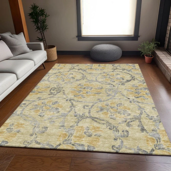 Addison Chantille ACN762-Gold 5 ft. X 7 ft. 6 in. Rectangle Rug