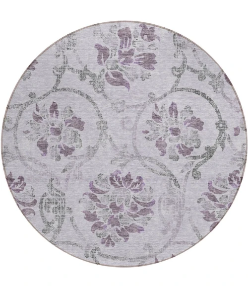 Addison Chantille ACN762-Lavender 8 ft. X 8 ft. Round Rug