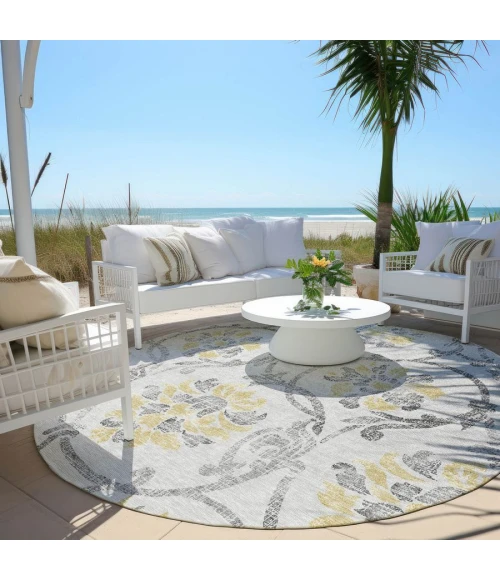 Addison Chantille ACN762-Silver 8 ft. X 8 ft. Round Rug