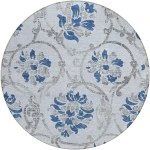 Addison Chantille ACN762-Sky 8 ft. X 8 ft. Round Rug
