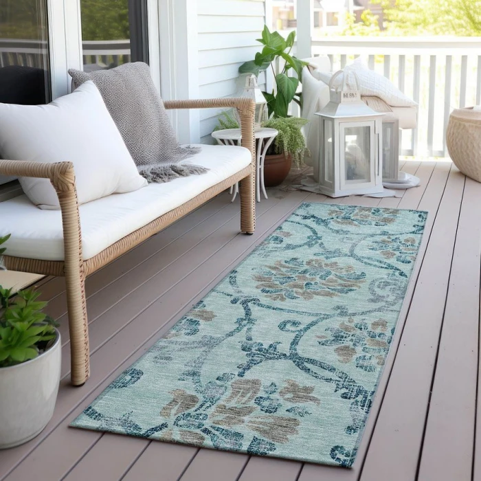 Addison Chantille ACN762-Teal 2 ft. 3 in. X 7 ft. 6 in. Rectangle Rug