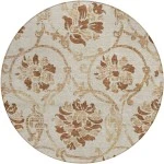 Addison Chantille ACN762-Terracotta 8 ft. X 8 ft. Round Rug