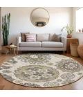 Addison Chantille ACN763-Beige 8 ft. X 8 ft. Round Rug