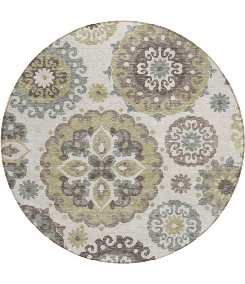Addison Chantille ACN763-Beige 8 ft. X 8 ft. Round Rug
