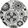 Addison Chantille ACN763-Black 8 ft. X 8 ft. Round Rug