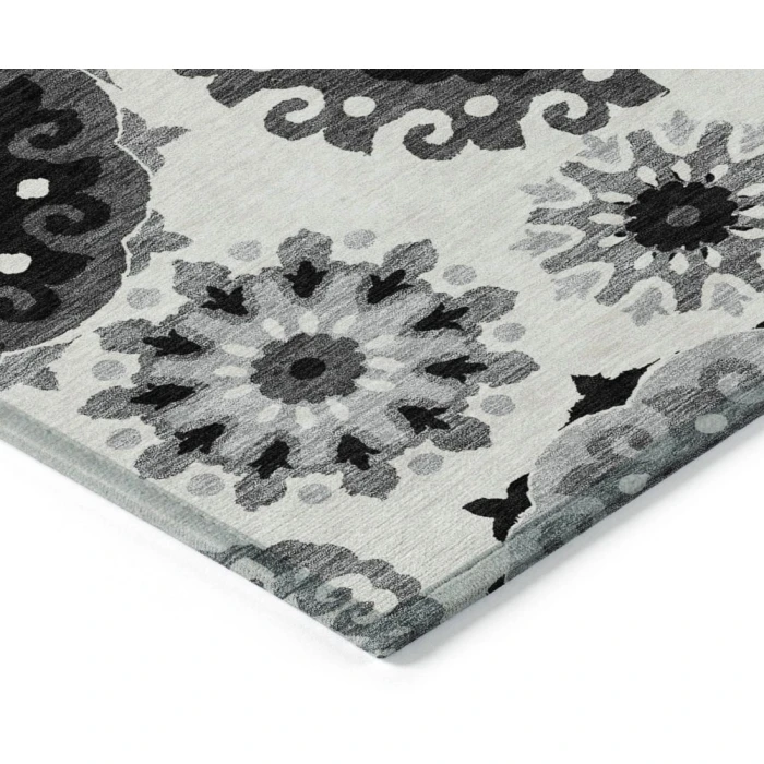 Addison Chantille ACN763-Black 8 ft. X 8 ft. Round Rug