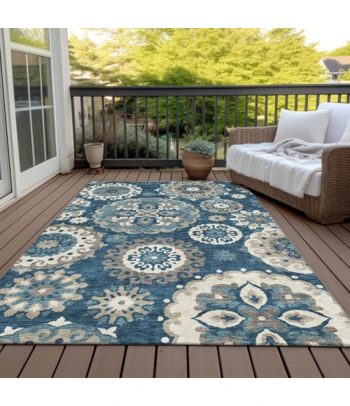 Addison Chantille ACN763-Blue 8 ft. X 10 ft. Rectangle Rug