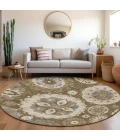Addison Chantille ACN763-Brown 8 ft. X 8 ft. Round Rug