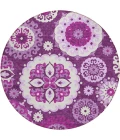 Addison Chantille ACN763-Eggplant 8 ft. X 8 ft. Round Rug