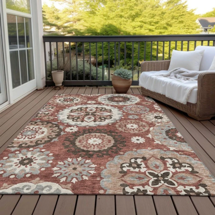 Addison Chantille ACN763-Paprika 5 ft. X 7 ft. 6 in. Rectangle Rug