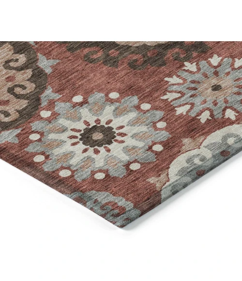 Addison Chantille ACN763-Paprika 8 ft. X 8 ft. Round Rug