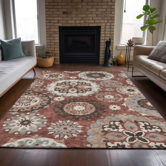 Addison Chantille ACN763-Paprika 5 ft. X 7 ft. 6 in. Rectangle Rug