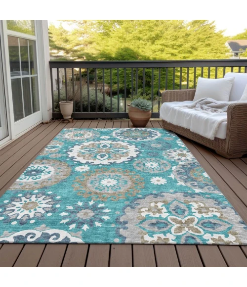 Addison Chantille ACN763-Teal 8 ft. X 10 ft. Rectangle Rug