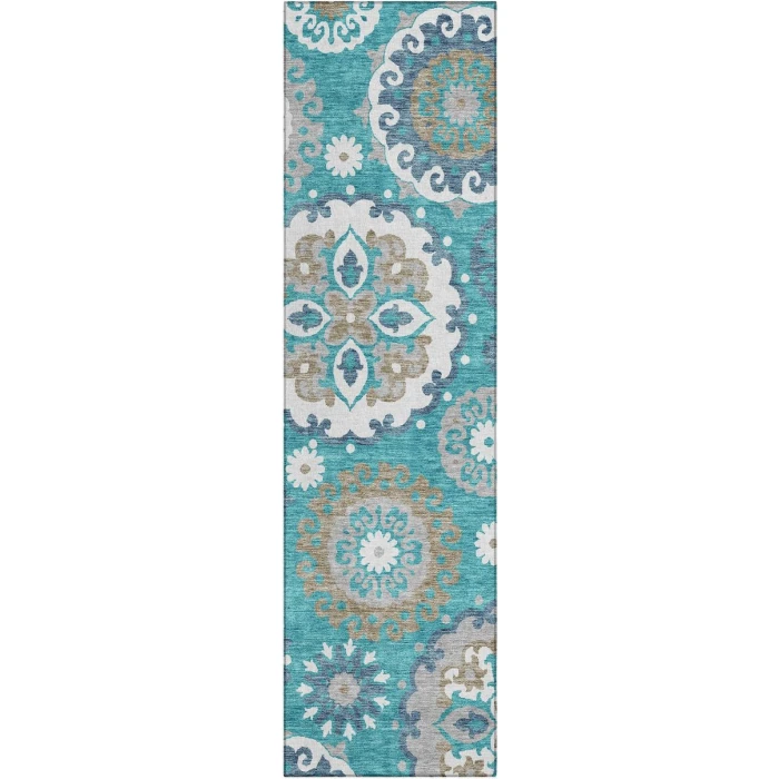 Addison Chantille ACN763-Teal 2 ft. 3 in. X 7 ft. 6 in. Rectangle Rug