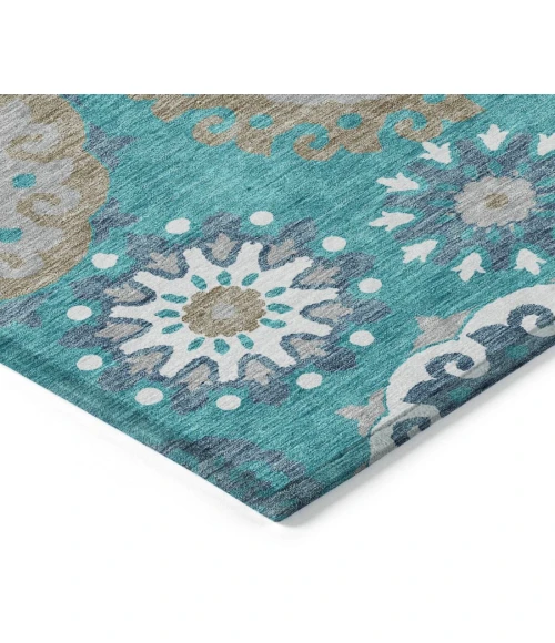Addison Chantille ACN763-Teal 8 ft. X 8 ft. Round Rug