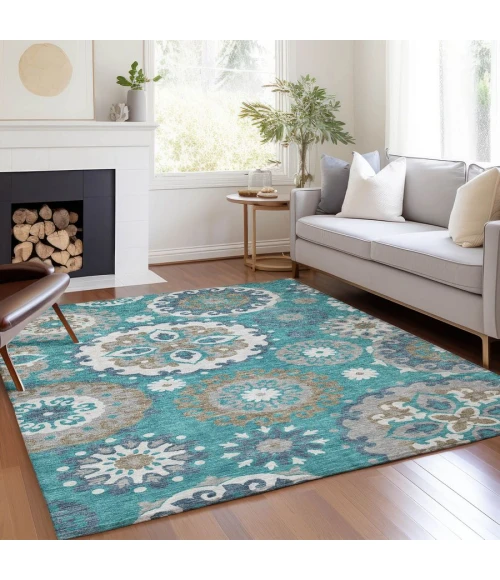 Addison Chantille ACN763-Teal 8 ft. X 10 ft. Rectangle Rug