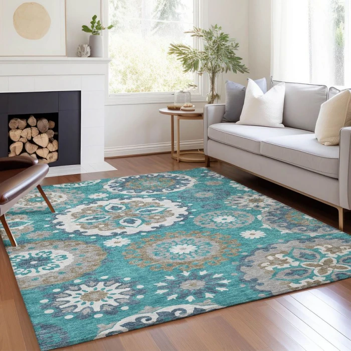 Addison Chantille ACN763-Teal 9 ft. X 12 ft. Rectangle Rug