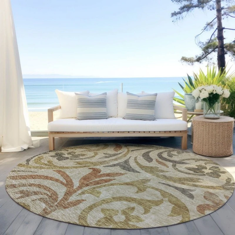 Addison Chantille ACN764-Beige 8 ft. X 8 ft. Round Rug