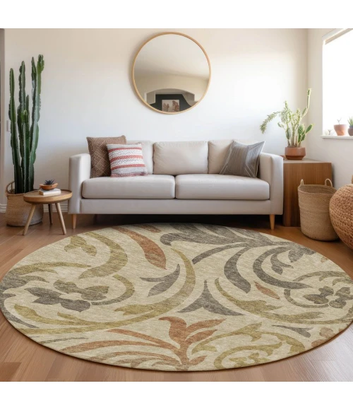 Addison Chantille ACN764-Beige 8 ft. X 8 ft. Round Rug