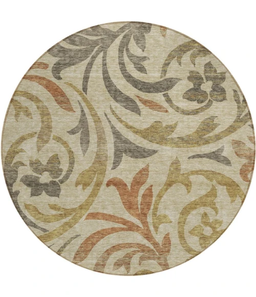 Addison Chantille ACN764-Beige 8 ft. X 8 ft. Round Rug