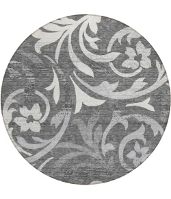 Addison Chantille ACN764-Charcoal 8 ft. X 8 ft. Round Rug