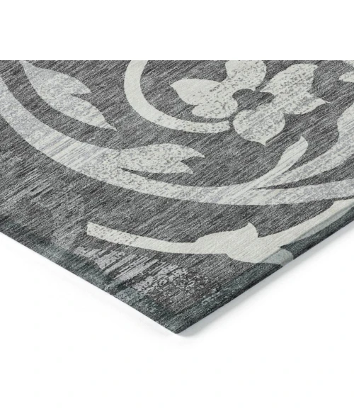 Addison Chantille ACN764-Charcoal 8 ft. X 8 ft. Round Rug