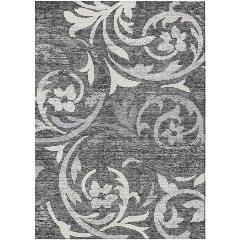 Addison Chantille ACN764-Charcoal 5 ft. X 7 ft. 6 in. Rectangle Rug